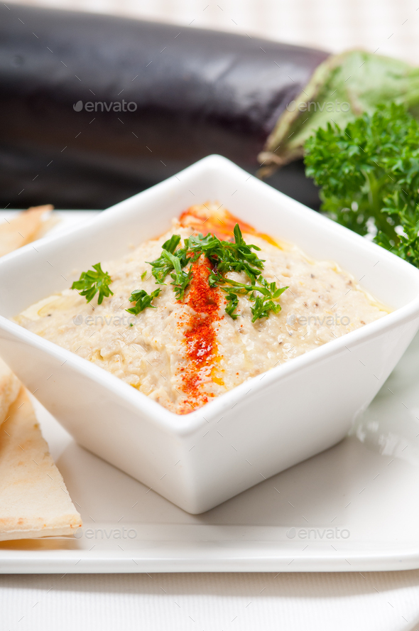 moutabal baba ghanoush eggplant dip Stock Photo by keko64 PhotoDune